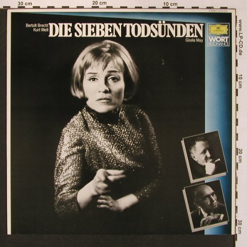 Sieben Todsünden, Die: Brecht/Weill, Gisela May (1967), D.Gr.(2571 124), D, Ri,  - LP - X8764 - 7,50 Euro