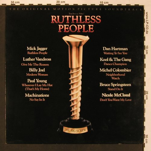 Ruthless People: Original Soundtrack, Epic(EPC 70299), NL, 1986 - LP - X8787 - 5,00 Euro