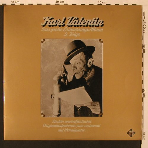 Valentin,Karl: Das Gr.Erinnerungs-Album 2.Folge, Telefunken(TS 3170/1-2), D Foc, 1972 - 2LP - X9086 - 9,00 Euro