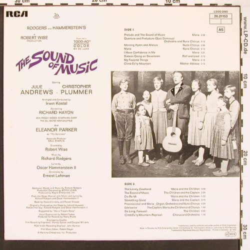 Sound of Musik: Soundtrack, Rodgers, Hammerstein, RCA(26.21153), D, Ri,  - LP - X9232 - 7,50 Euro