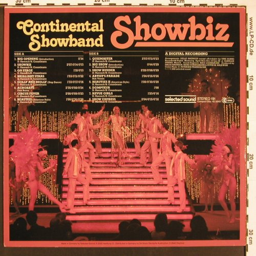Continental Showband: Showbiz, SelectedS.(191), D, 1988 - LP - X9340 - 5,00 Euro