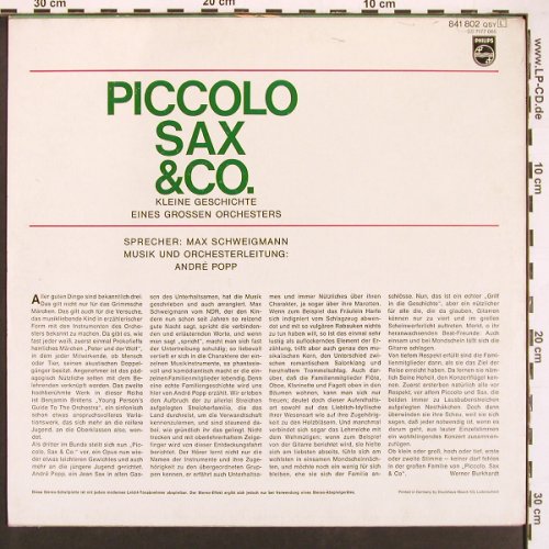 Popp,Andre - Max Schweigmann: Piccolo Sax & Co., vg+/m-, Philips(841 802), D,  - LP - X9441 - 5,00 Euro