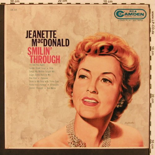 MacDonald,Jeanette: Smilin' Through, Camden (CAL 325), US Typ: LP Best.-Nr.: X9838 Preis: 7,50 Euro