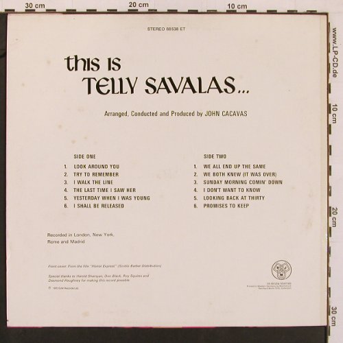Savalas,Telly: This Is.., DJM(88 538 ET), D, 1972 - LP - X9987 - 5,00 Euro