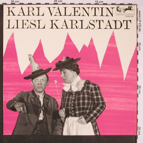 Valentin,Karl & Liesl Karlstadt: Same, Folge 1, hist rec. Mono, Ariola-Athena(70 652 KW), D,  - LP - Y1047 - 9,00 Euro