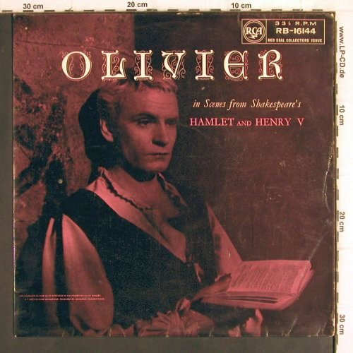 Shakespeare - Olivier in Scenes fr.: Hamlet and Henry V (1955), m-/vg+, RCA(RB-16144), UK, 1959 - LP - Y110 - 6,00 Euro