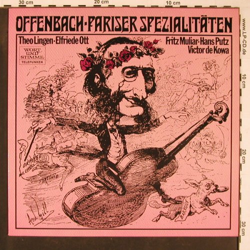 V.A.Offenbach-Pariser Spezialitäten: Theo Lingen, Elfriede Ott, Muliar.., Telefunken Wort Stimme(6.42503 AJ), D (1968),  - LP - Y1158 - 9,00 Euro