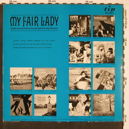 My Fair Lady: Grosser Querschnitt - Mono, TIP (63-3007), D Typ: LP Best.-Nr.: Y1213 Preis: 7,50 Euro