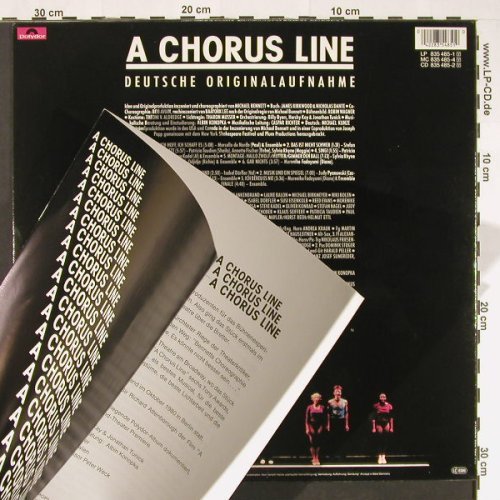 Chorus Line: Deutsche Origiginal Aufnahme, Polydor(835 485-1), D +Info, 1988 - LP - Y1242 - 7,50 Euro