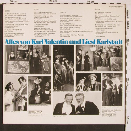 Valentin,Karl & Liesl Karlstadt: Alles von, Foc, EMI(), D,  - 2LP - Y1288 - 7,50 Euro