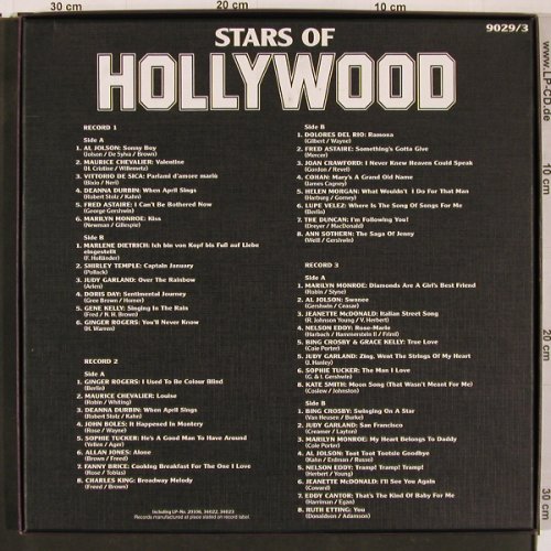 V.A.Stars Of Hollywood: Dietrich, Al Jonson.. B.Crosby.., Flashback(9029/3), D, Box,  - 3LP - Y1320 - 9,00 Euro