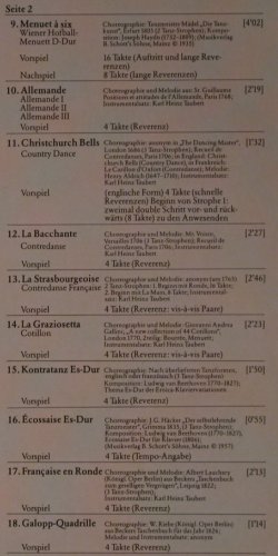 V.A.Historische Tänze: Von der Volte zum Galopp, 18 Tr., Wergo/Schott(WER 3005), D, 1979 - LP - Y1466 - 7,50 Euro