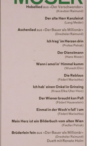 Moser,Hans: Same, Marcato (75 570-P 12), D, Mono, 197- Typ: LP Best.-Nr.: Y1637 Preis: 7,50 Euro