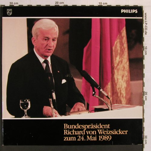 von Weizsäcker,Richard: Bundespräsident zum 24.Mai 1989,Foc, Philips (2892 182), D, 1989 Typ: LP Best.-Nr.: Y1938 Preis: 7,50 Euro