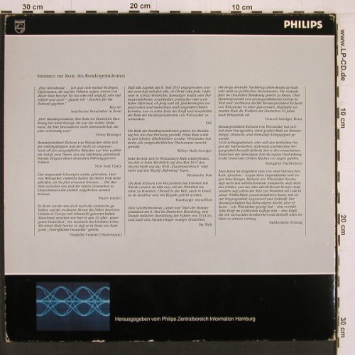 von Weizsäcker,Richard: Bundespräsident zum 8.Mai 1985,Foc, Philips (0647 187), D, 1985 Typ: LP Best.-Nr.: Y1957 Preis: 7,50 Euro