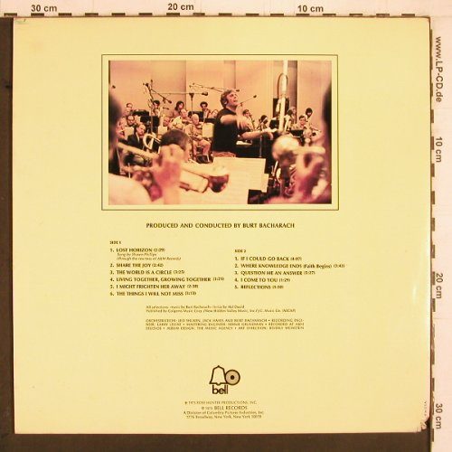 Lost Horizon: Burt Bacharach, Hal David, Foc, Bell (1300 Stereo), US, Co, 1973 Typ: LP Best.-Nr.: Y2117 Preis: 7,50 Euro