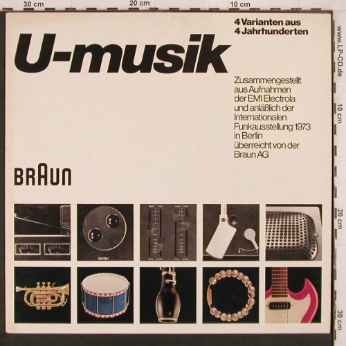 V.A.U-Musik / BRAUN: 4 Varianten aus 4 Jahrhunderten, Braun/Funkausstellung(F 65.041), D, 1973 - LP - Y2228 - 6,00 Euro