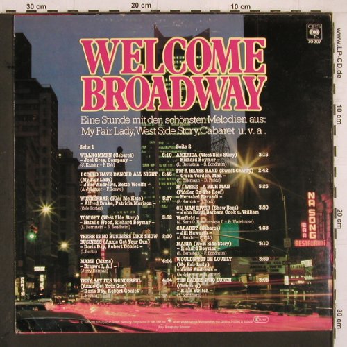 V.A.Welcome Broadway: Joel Grey Company...Elain Stritch, CBS(70 207), NL, 1981 - LP - Y2236 - 6,00 Euro