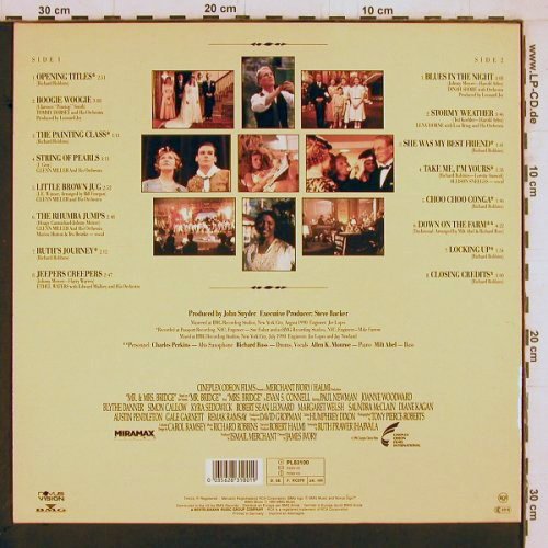 Mr.& Mrs.Bridge: Original Soundtrack, RCA (PL83100), D, 1990 Typ: LP Best.-Nr.: Y2258 Preis: 6,00 Euro