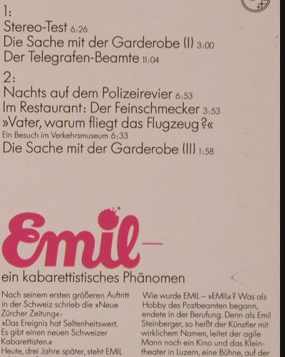 Steinberger,Emil: E wie Emil, Ein-Man Kabarett, Live, Philips(6305 203), D,  - LP - Y2401 - 5,00 Euro