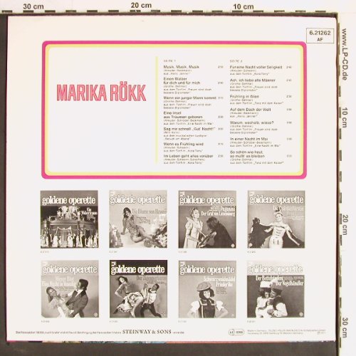 Rökk,Marika: Die Grossen Erfolge, Telefunken(6.21262 AF), D, 1971 - LP - Y2448 - 6,00 Euro