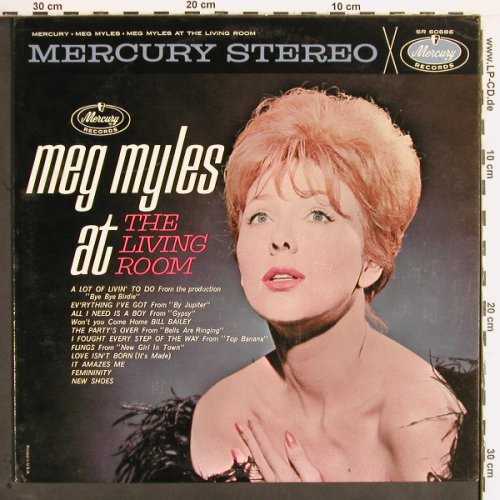 Myles,Meg: At The Living Room, Mercury, Promo (SR 60686), US, 1963 Typ: LP Best.-Nr.: Y2460 Preis: 12,50 Euro