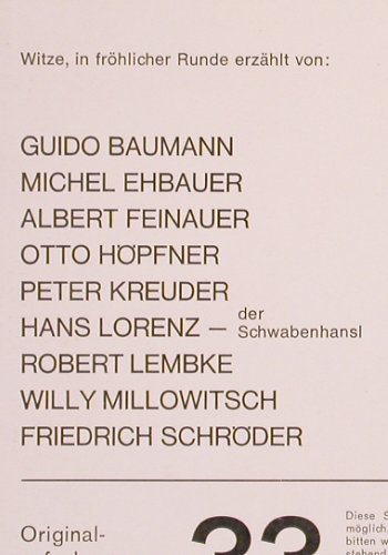 Stammtisch bei Götz v. Berlichingen: Witze in frhlicher Runde, Marcato(60 577), D,  - 10inch - Y2461 - 6,00 Euro