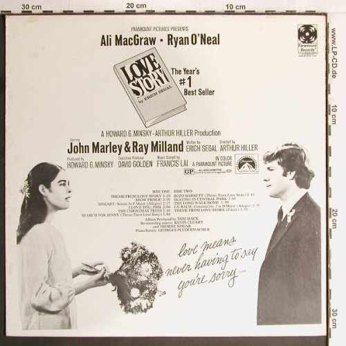 Love Story: Music From, Paramount (SW 93442), US Typ: LP Best.-Nr.: Y2633 Preis: 7,50 Euro