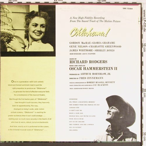 Oklahoma!: Original Soundtrack, Capitol (SMK 73 064), D Typ: LP Best.-Nr.: Y2713 Preis: 9,00 Euro