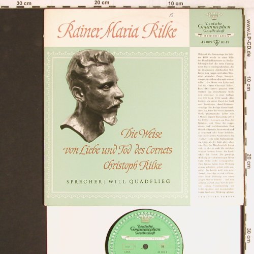 Rilke,Rainer Maria: Weise von Liebe und Tod des Cornet, Deutsche Gramophon(42 009), D, Mono, 1963 - 10inch - Y2826 - 9,00 Euro