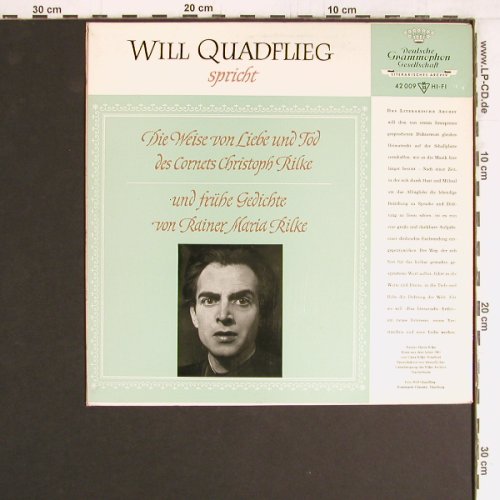 Rilke,Rainer Maria: Weise von Liebe und Tod des Cornet, Deutsche Gramophon(42 009), D, Mono, 1963 - 10inch - Y2826 - 9,00 Euro