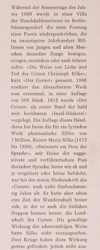 Rilke,Rainer Maria: Weise von Liebe und Tod des Cornet, Deutsche Gramophon(42 009), D, Mono, 1963 - 10inch - Y2826 - 9,00 Euro