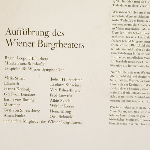 Maria Stuart: von F. Schiller, Burgtheater Wien, Ariola (70 146 KW), D, m-/vg+ Typ: LP Best.-Nr.: Y283 Preis: 12,50 Euro