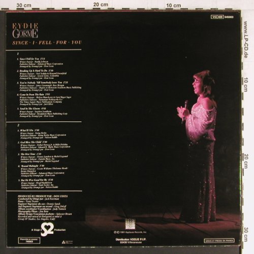 Gorme,Eydie: Since I Feel For You, Applause(545003), F, 1981 - LP - Y2985 - 6,00 Euro