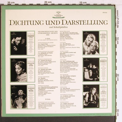 V.A.Dichtung und Darstellung: Faust...Kishon, Neuerscheinugen, D.Gr. Promo(004488), D, 1966 - LP - Y3024 - 7,50 Euro