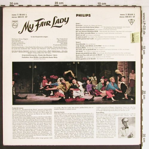 My Fair Lady: Deutsche Orign.Theater d.Westens, Philips (840 411 SY), D, Stereo Typ: LP Best.-Nr.: Y3067 Preis: 6,00 Euro