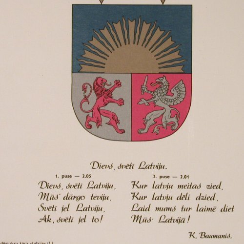 Latvijas Republicas: Valsts Himna, 2 Tr., Melodia (C10 30505 007), Lettland, 1990 Typ: LP Best.-Nr.: Y3346 Preis: 6,00 Euro