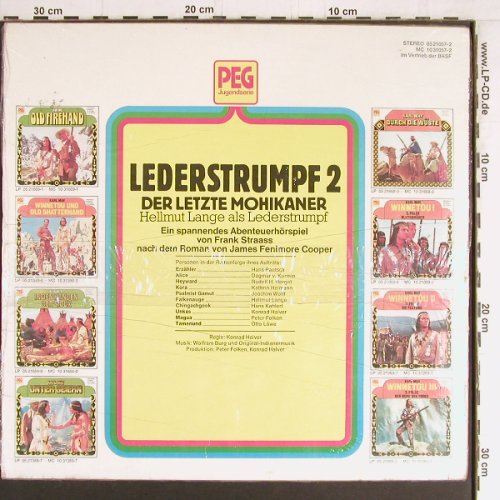 Lederstrumpf 2: Der letzte Mohikaner, FS-New, PEG Jugendserie (05 21057-2), D Typ: LP Best.-Nr.: Y3443 Preis: 9,00 Euro