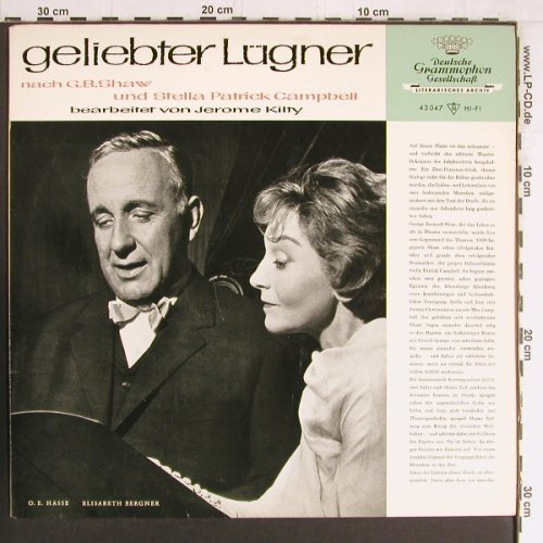 Geliebter Lügner: sprech.Elisabeth Berger, O.E.Haase, D.Gr. Literatur(43 047), D,  - LP - Y3450 - 9,00 Euro