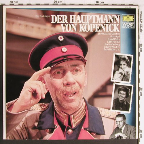 Zuckmayer,Carl: Der Hauptmann von Köpenick-Auszüge, D.Gr. Wort(2571 126), D,Ri(1962),  - LP - Y3453 - 6,00 Euro