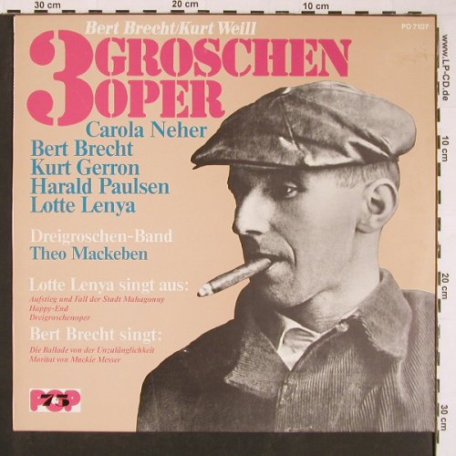 Brecht,Bertolt/Kurt Weill: 3 Groschen Oper-Helmke, Ponto..., Pop 75(PO 7107), D, 1974 - LP - Y354 - 5,00 Euro
