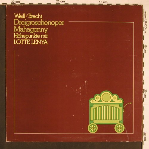 Weill,Kurt / Bertold Brecht: Dreigroschenoper/ Mahagonny, Lenya, CBS(S 63436), NL, 1974 - LP - Y356 - 5,00 Euro