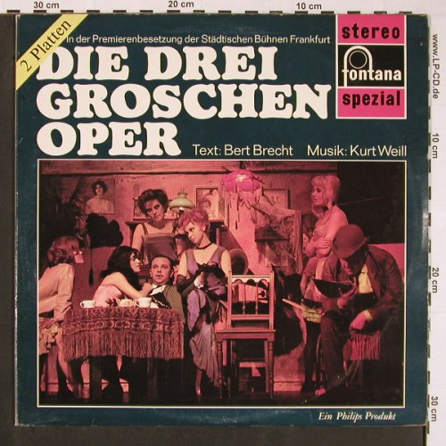 Weill,Kurt / Bertold Brecht: Dreigroschenoper, Städt Bühnen Ffm, Fontana(700 180/181), D, m-/vg+,  - 2LP - Y357 - 9,00 Euro