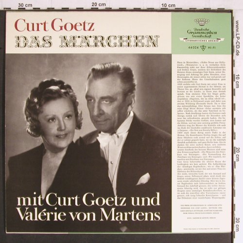 Goetz,Curt & Valerie von Martens: Das Märchen,Eine kitschige Begebenh, D.Gr.(44 024), D, 1966 - LP - Y3591 - 7,50 Euro