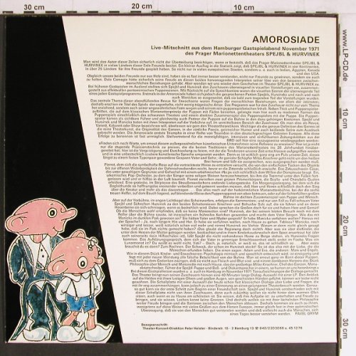 Prager Marionetten-Theater: Amorosiade,Spejbl & Hurvinek, TheaterKD(A-0830), D, Live'71, 1978 - LP - Y3703 - 9,00 Euro