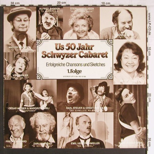 V.A.Us 50 Jahr Schwyzer Cabaret: Erfolgr. Chansons + Sketche Folge 1, Gold Records (11 186), CH, 1984 Typ: LP Best.-Nr.: Y3705 Preis: 9,00 Euro