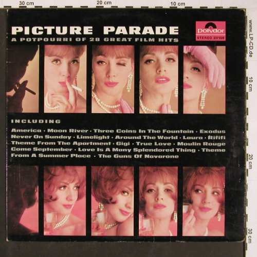 V.A.Picture Parade: A Potpourri of 28 great Film Hits, Polydor(237 628), D (instr.), 1964 - LP - Y373 - 9,00 Euro