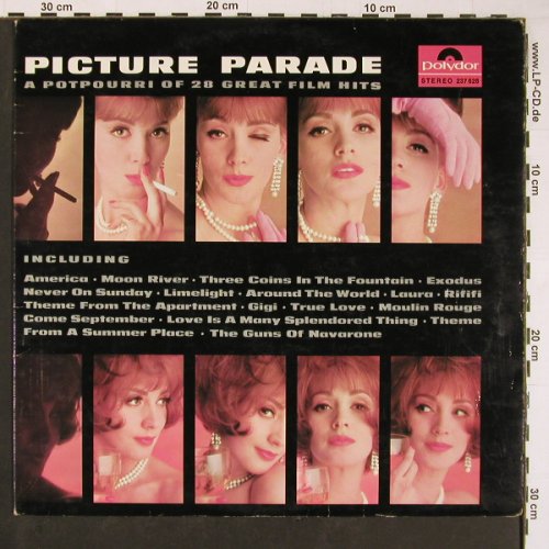 V.A.Picture Parade: A Potpourri of 28 great Film Hits, Polydor (237 628), D (instr.), 1964 Typ: LP Best.-Nr.: Y373 Preis: 9,00 Euro