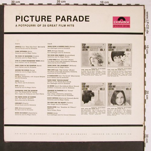 V.A.Picture Parade: A Potpourri of 28 great Film Hits, Polydor (237 628), D (instr.), 1964 Typ: LP Best.-Nr.: Y373 Preis: 9,00 Euro