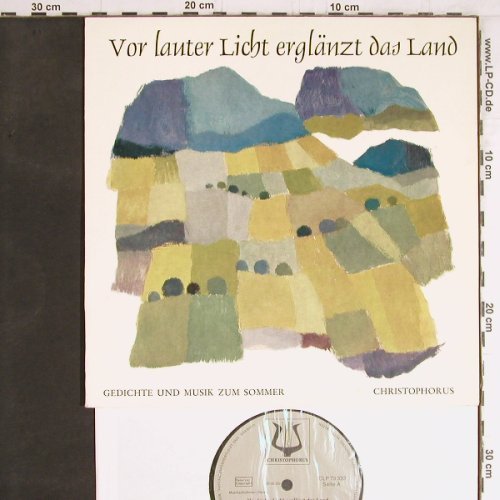 Westpfal,Gerd und Dianah Hinz: Vor lauter Licht erglänzt das Land, Christophorus(CLP 73320), D,  - 10inch - Y3760 - 7,50 Euro